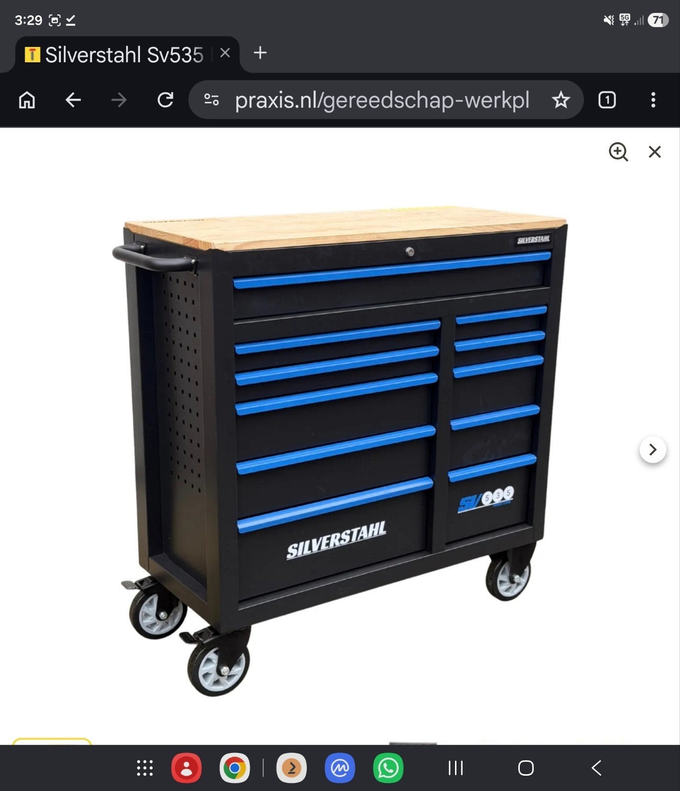 Complete Gereedschapswagen 281-delig Profi (44) NIEUW, Ophalen, Gevuld