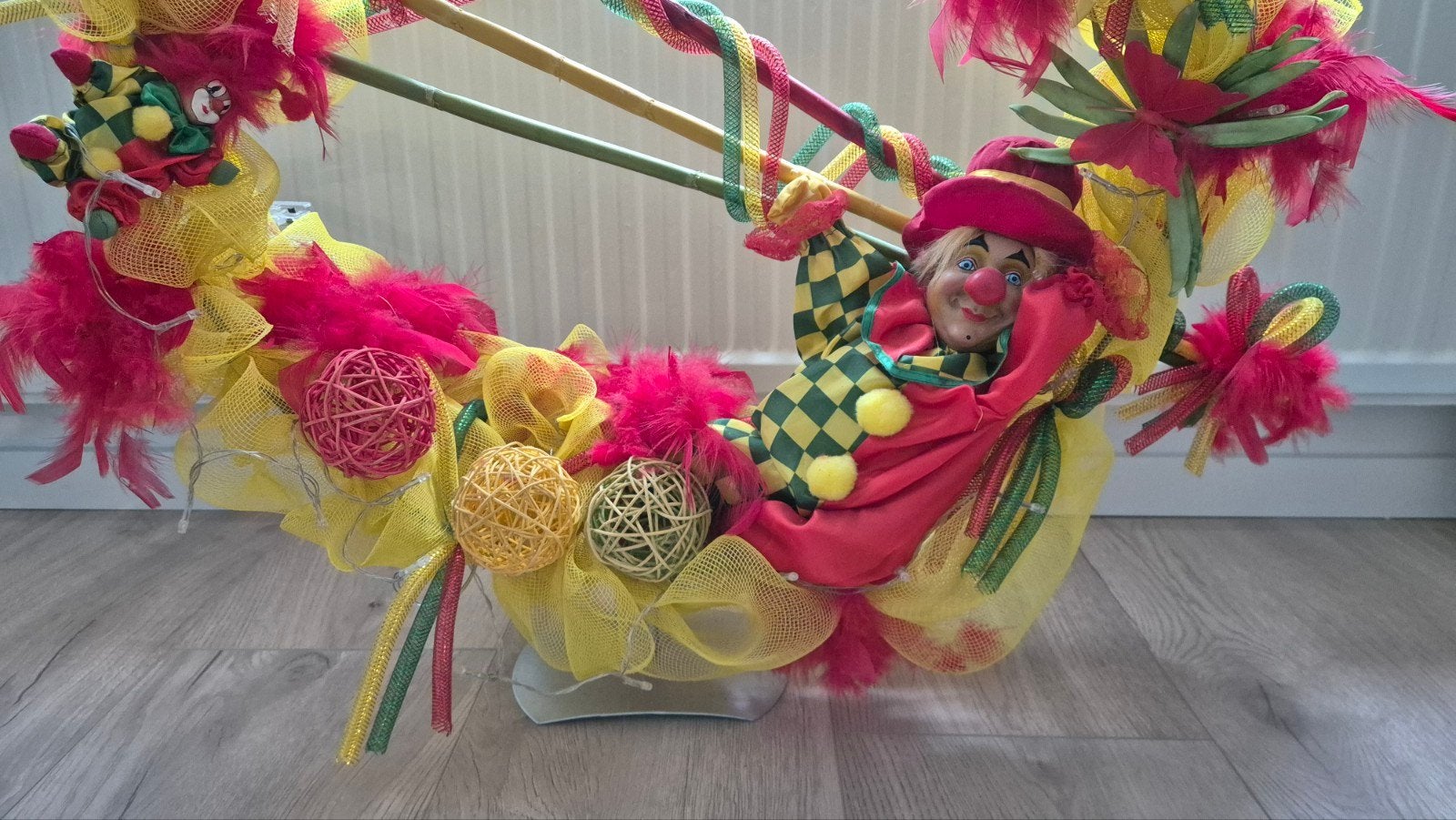 Carnavals decoratie met verlichting, Ophalen, Zo goed als nieuw