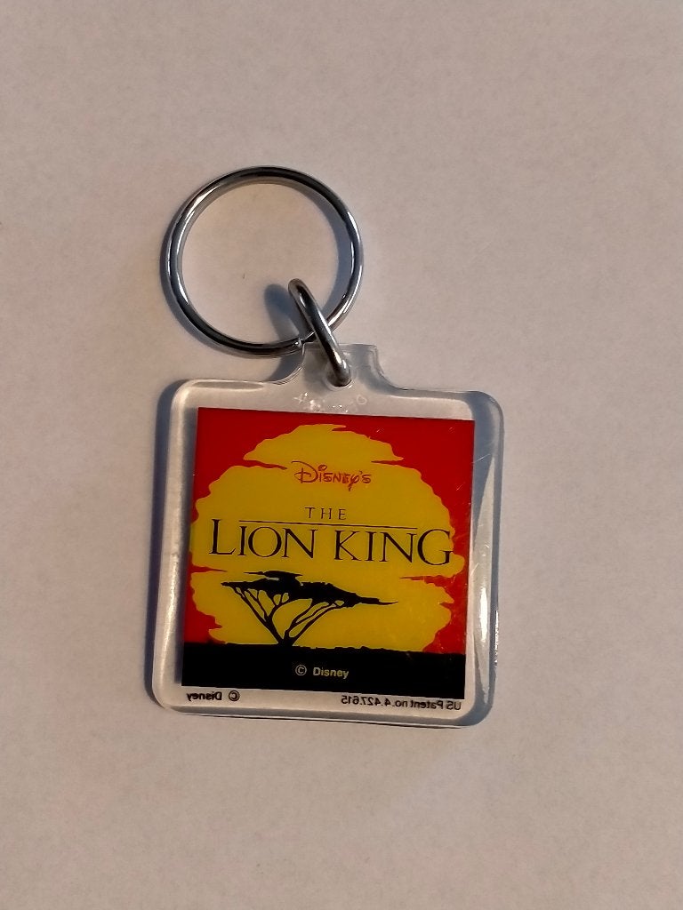 The Lion King Disney vintage logo sleutelhanger Simba, Ophalen of Verzenden, Leeuwenkoning of Jungle Boek, Gebruikt, Overige typen