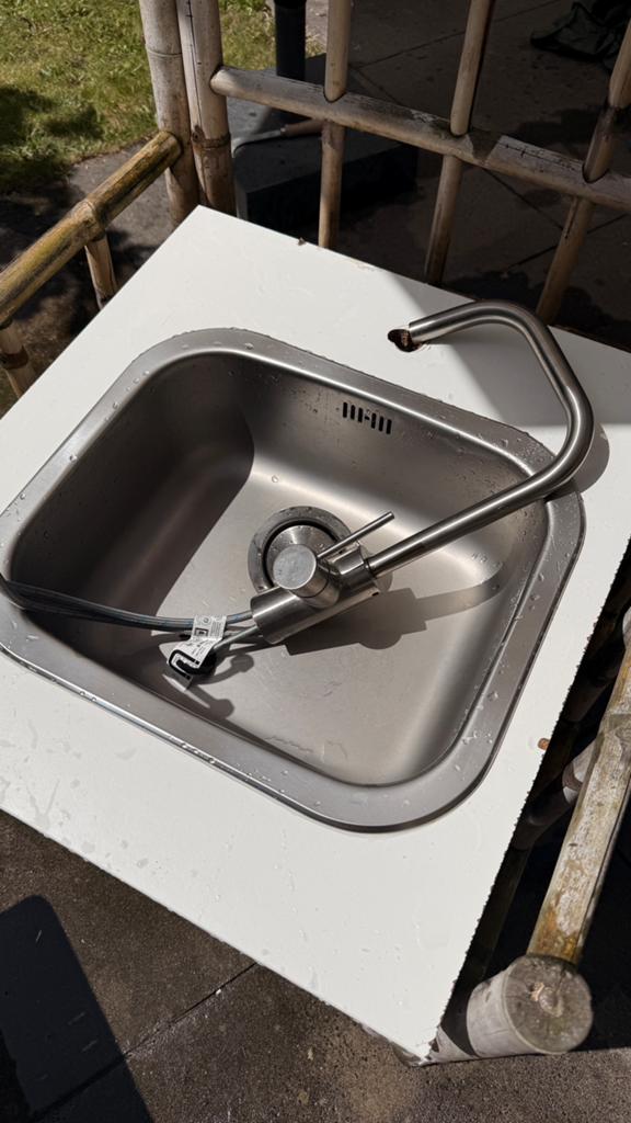 IKEA Keukenset: Kraan, Spoelbak & Deksel - maar 3wk gebruikt, Huis en Inrichting, Keuken | Keukenbenodigdheden, Ophalen, IKEA