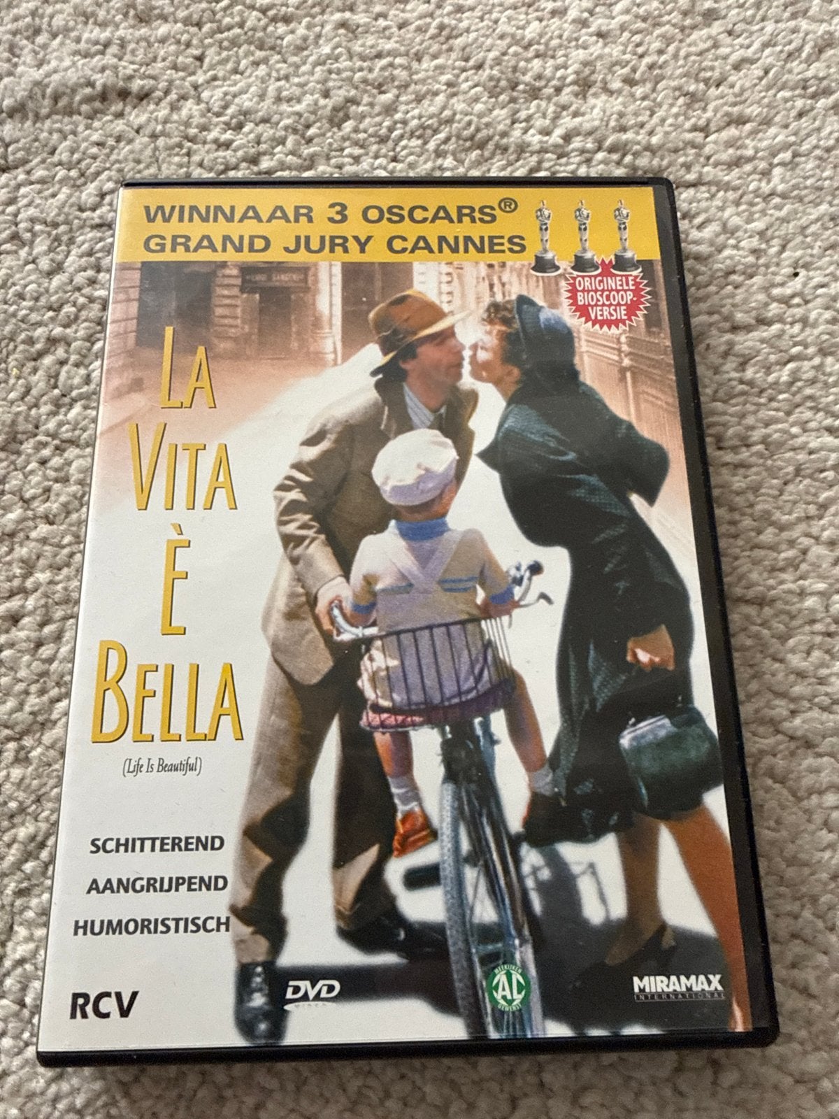 La Vita è Bella (Life Is Beautiful) DVD, Gebruikt, Waargebeurd drama, Speciale editie, Nederlands