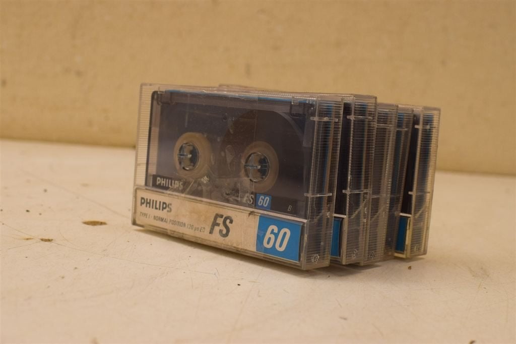 5 stuks Philips cassettebandjes 46625, Ophalen of Verzenden, Gebruikt, Overige genres, 1 bandje