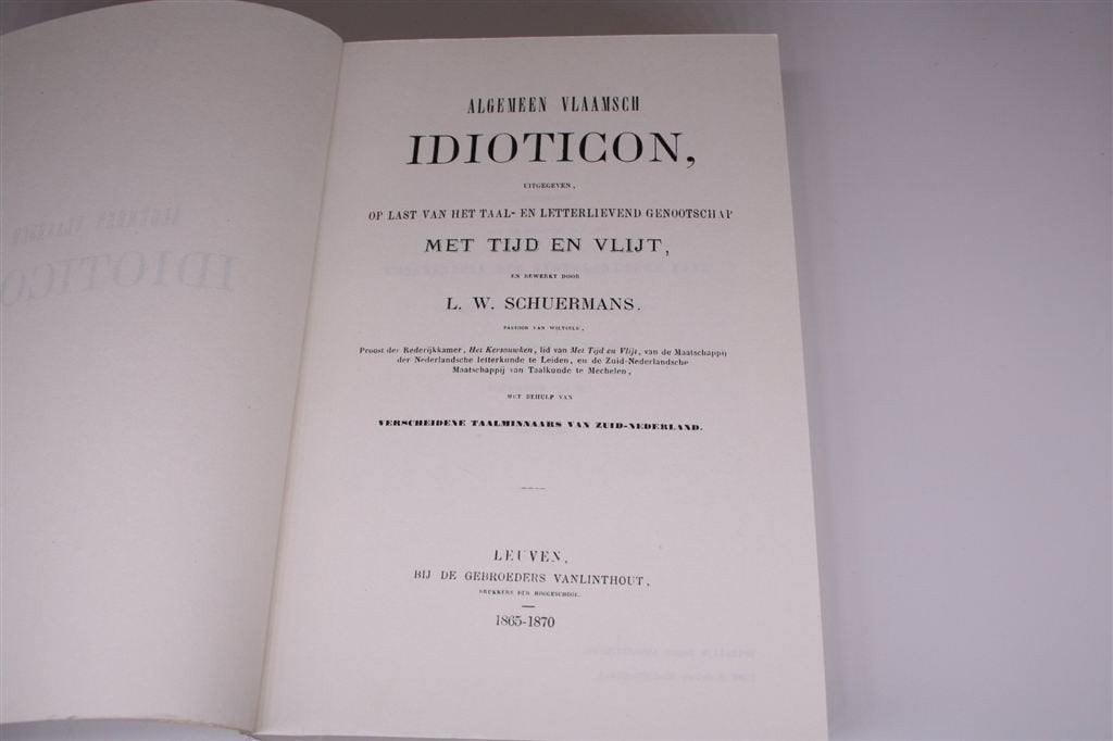 Vlaamsch Idioticon — Herdruk van de Uitgave 1865-1883, Ophalen of Verzenden, Gelezen, Van Dale
