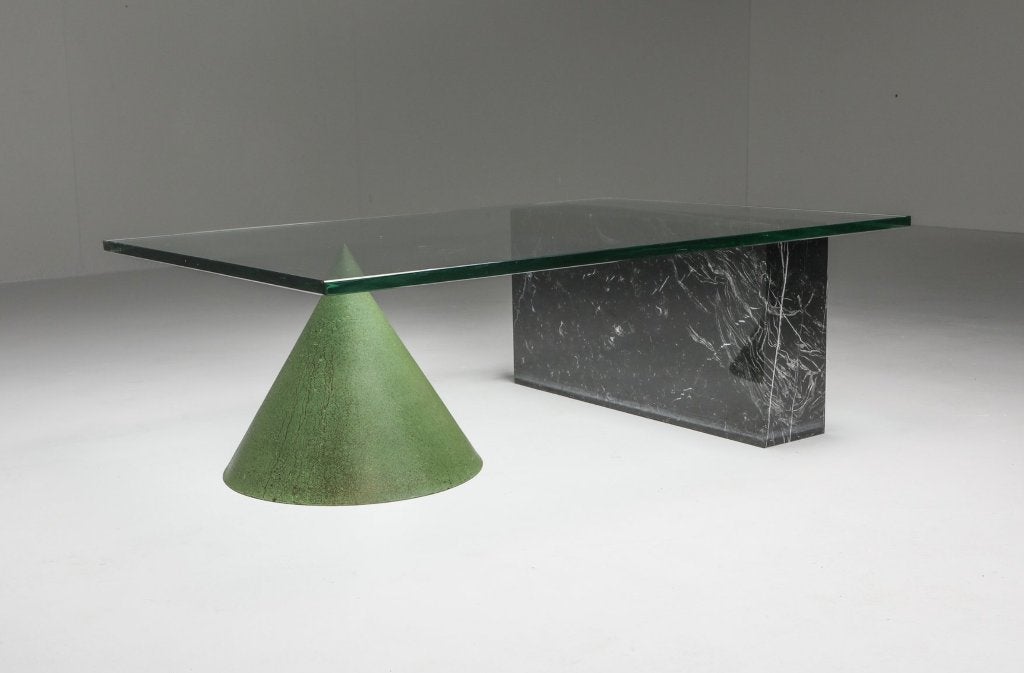 Kono Coffee Table by Lella and Massimo Vignelli, Ophalen, Gebruikt, Glas, Vintage