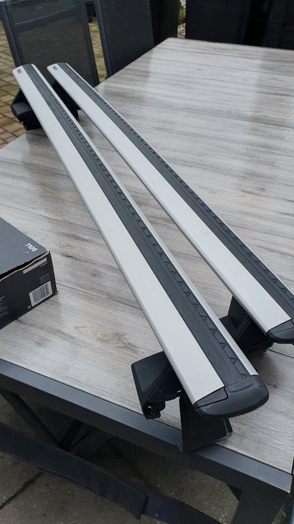 Thule Dakdragerset compleet Evo Clamp 7105, Ophalen of Verzenden, Gebruikt