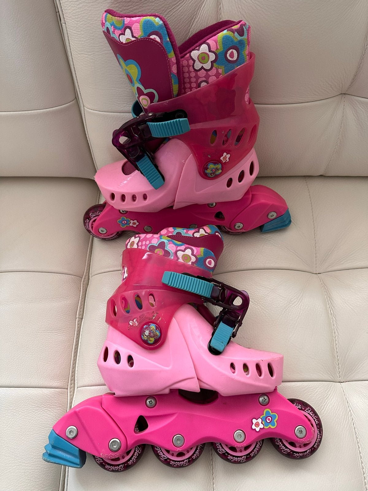 Barbie verstelbare rolschaatsen voor kinderen, Ophalen of Verzenden, Verstelbaar, Gebruikt, Kinderen
