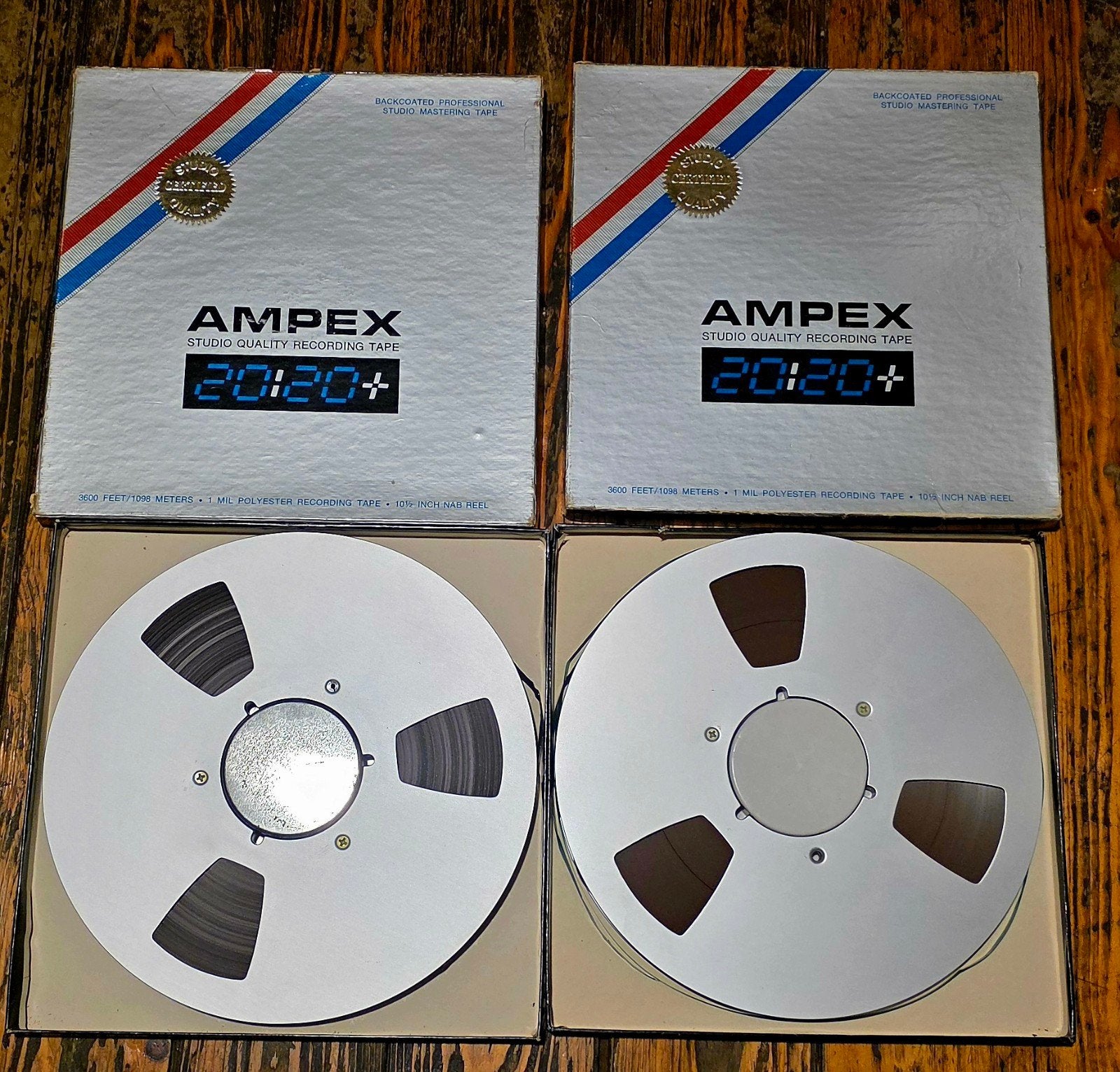 Ampex 20:20+ Studio Kwaliteit Opnametape (2 stuks), Ophalen of Verzenden, Onderdeel, Met banden