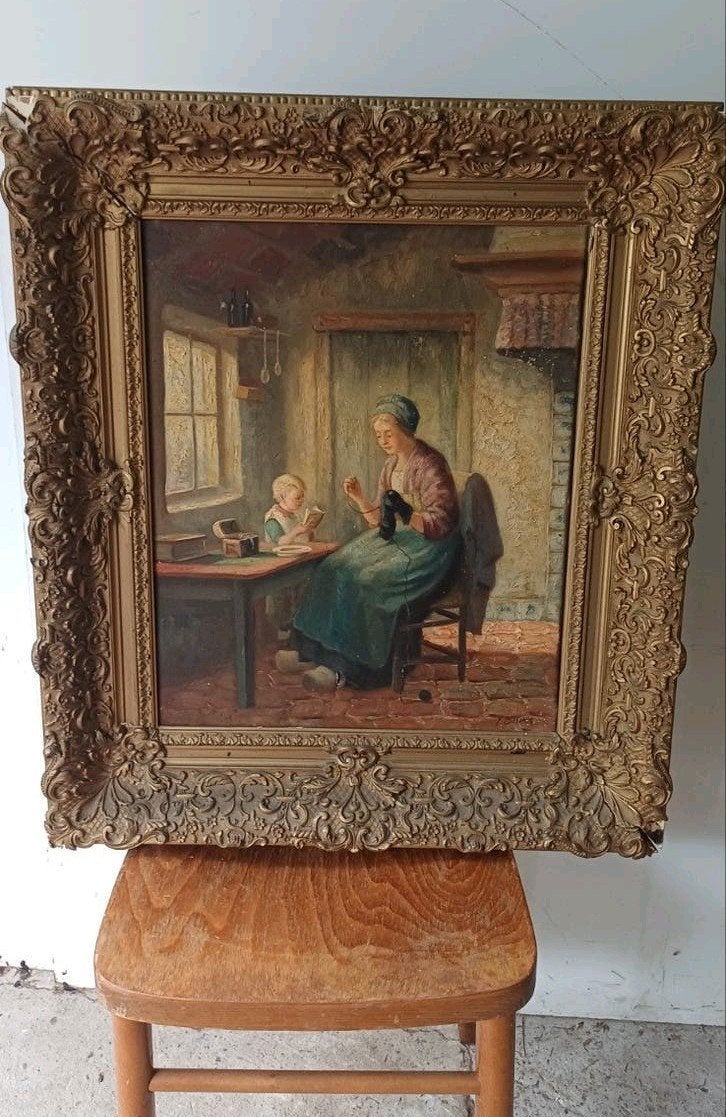 Schilderij in lijst Y.Brink, Ophalen