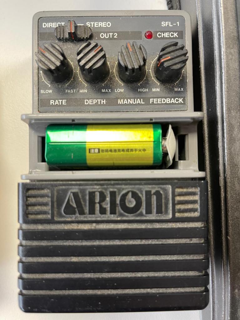 Arion SFL-1 stereo Flanger, mist batterijklepje, Gebruikt, Ophalen of Verzenden, ....................................., ..........................................