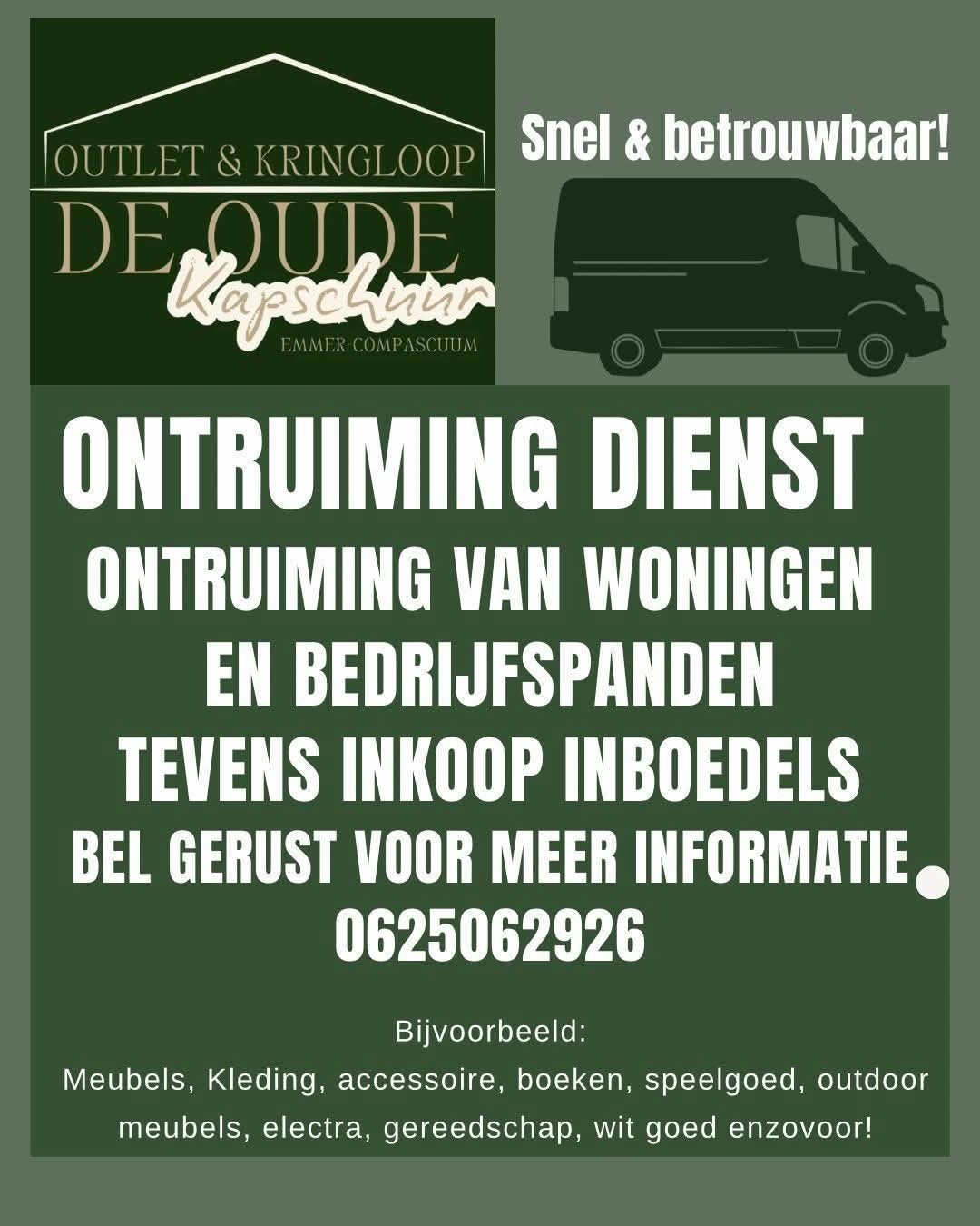 Outlet kringloop de oude kapschuur, Eén persoon