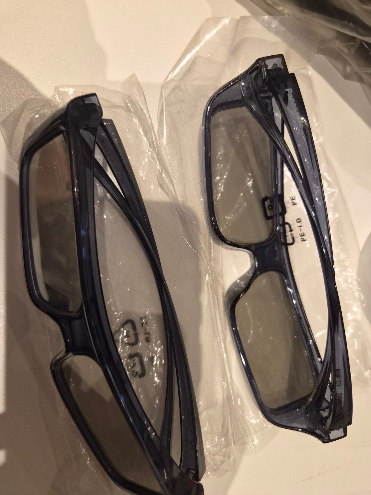 2x Panasonic TY-EP3D20 3D brillen, Ophalen of Verzenden, Zo goed als nieuw