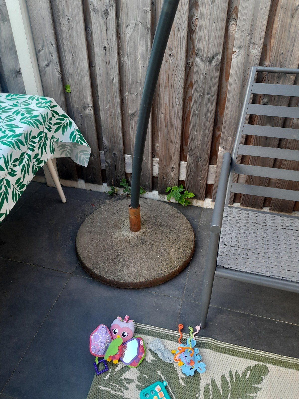 Robuuste betonnen parasolvoet, Ophalen, Minder dan 1 meter, Parasolvoet