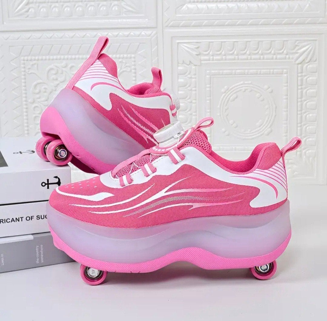 Rolschaatsschoenen - Wieltjes Inklapbaar - Maat 37.5, Ophalen of Verzenden, Verstelbaar, Zo goed als nieuw, Kinderen