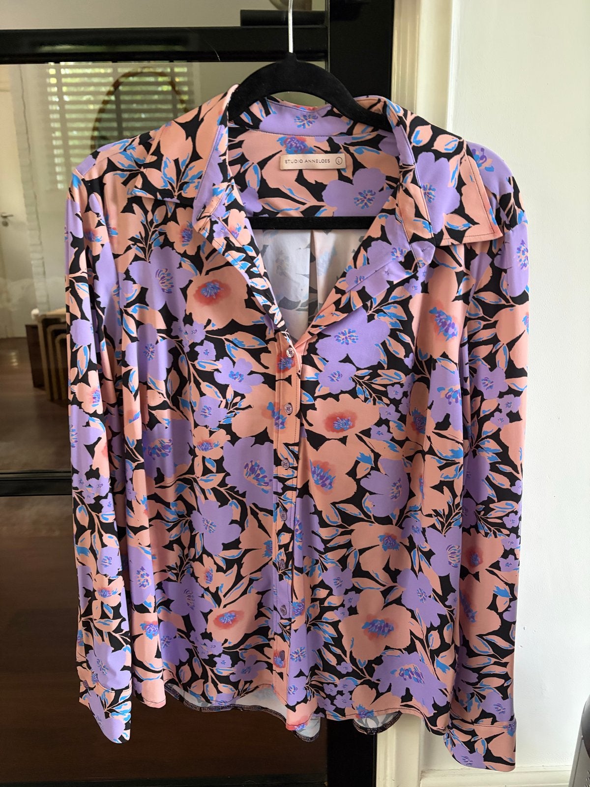 Studio Anneloes blouse met bloemenprint - Maat L, Ophalen of Verzenden, Zo goed als nieuw, Maat 42/44 (L), Meerkleurig