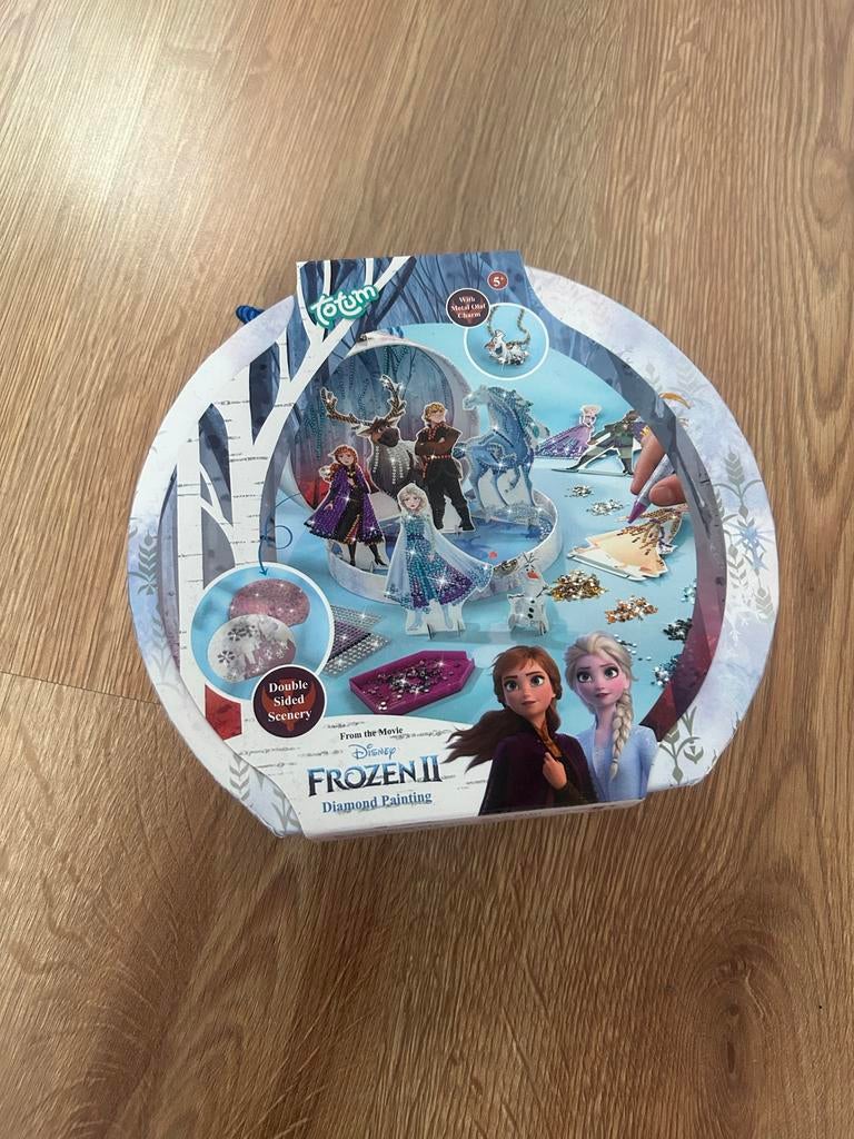 Disney Frozen II Diamond Painting Knutselset met Olaf bedel, Ophalen, Film en tv, Diamond painting, Nieuw