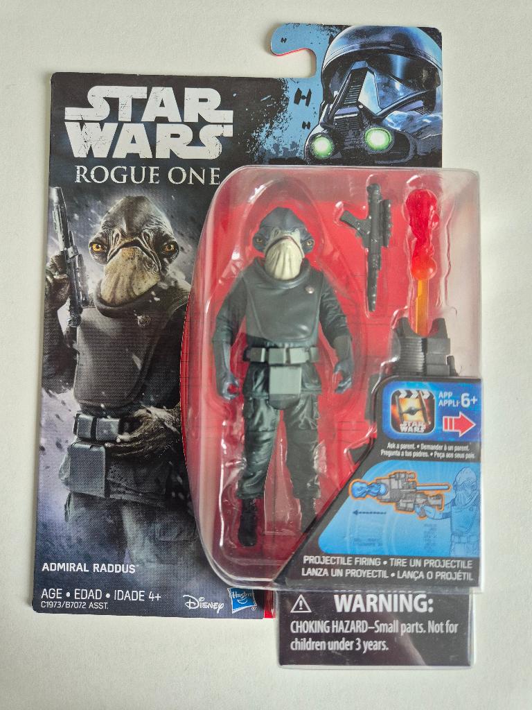 Star Wars Rogue One Admiral Raddus - Rebellion Fleet Officer, Ophalen of Verzenden, Nieuw, Actiefiguurtje