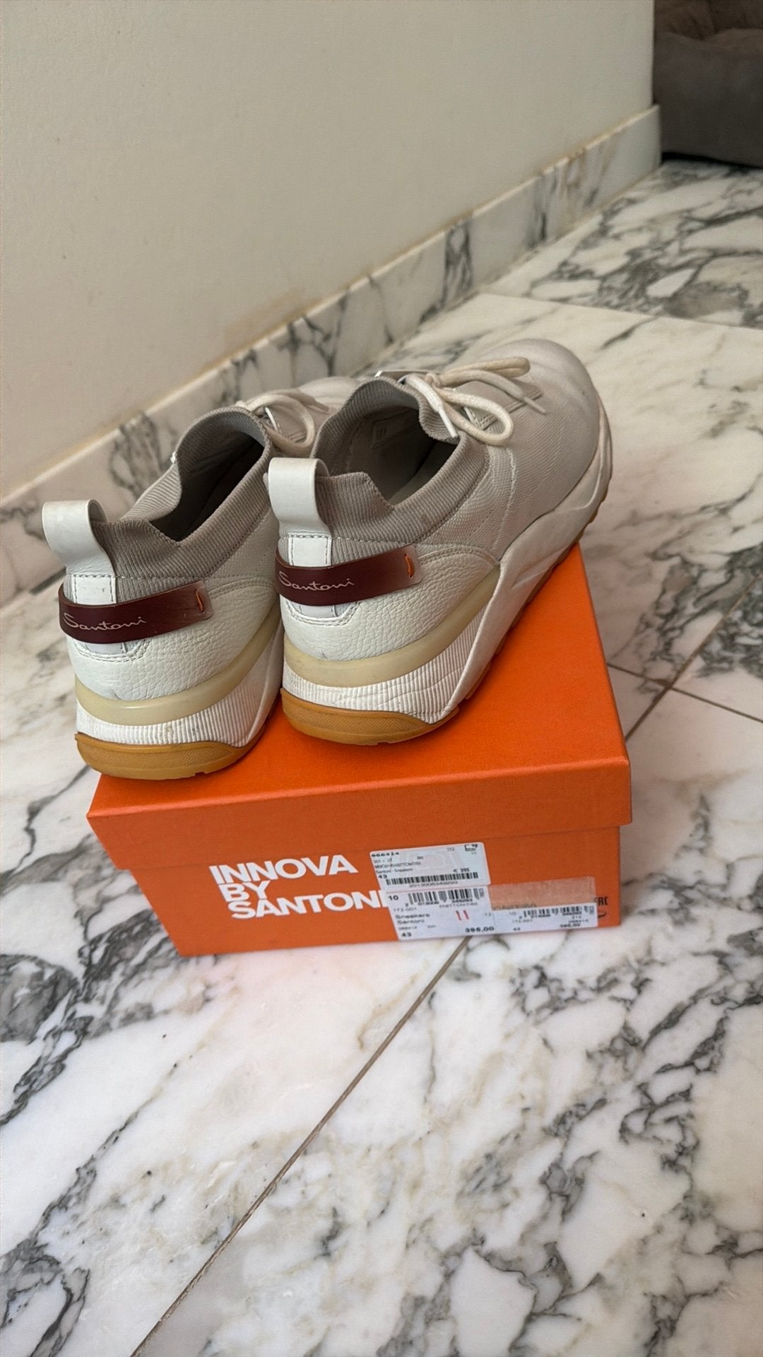 Santoni sneakers, maat 43, Overige kleuren, Ophalen of Verzenden, Sneakers of Gympen, Gedragen