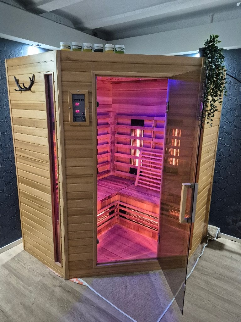 Medicab 7 Infrarood Sauna – 4 Persoons, Ophalen, Gebruikt, Infrarood, Complete sauna