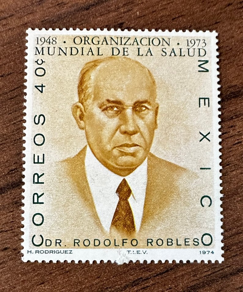 Mexico 1974 Dr. Robles WHO postfris gezondheid, Ophalen of Verzenden, Postfris