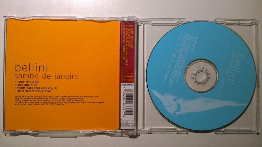 Bellini - Samba De Janeiro, Cd's en Dvd's, Cd Singles, Ophalen of Verzenden, Zo goed als nieuw, Latin en Salsa
