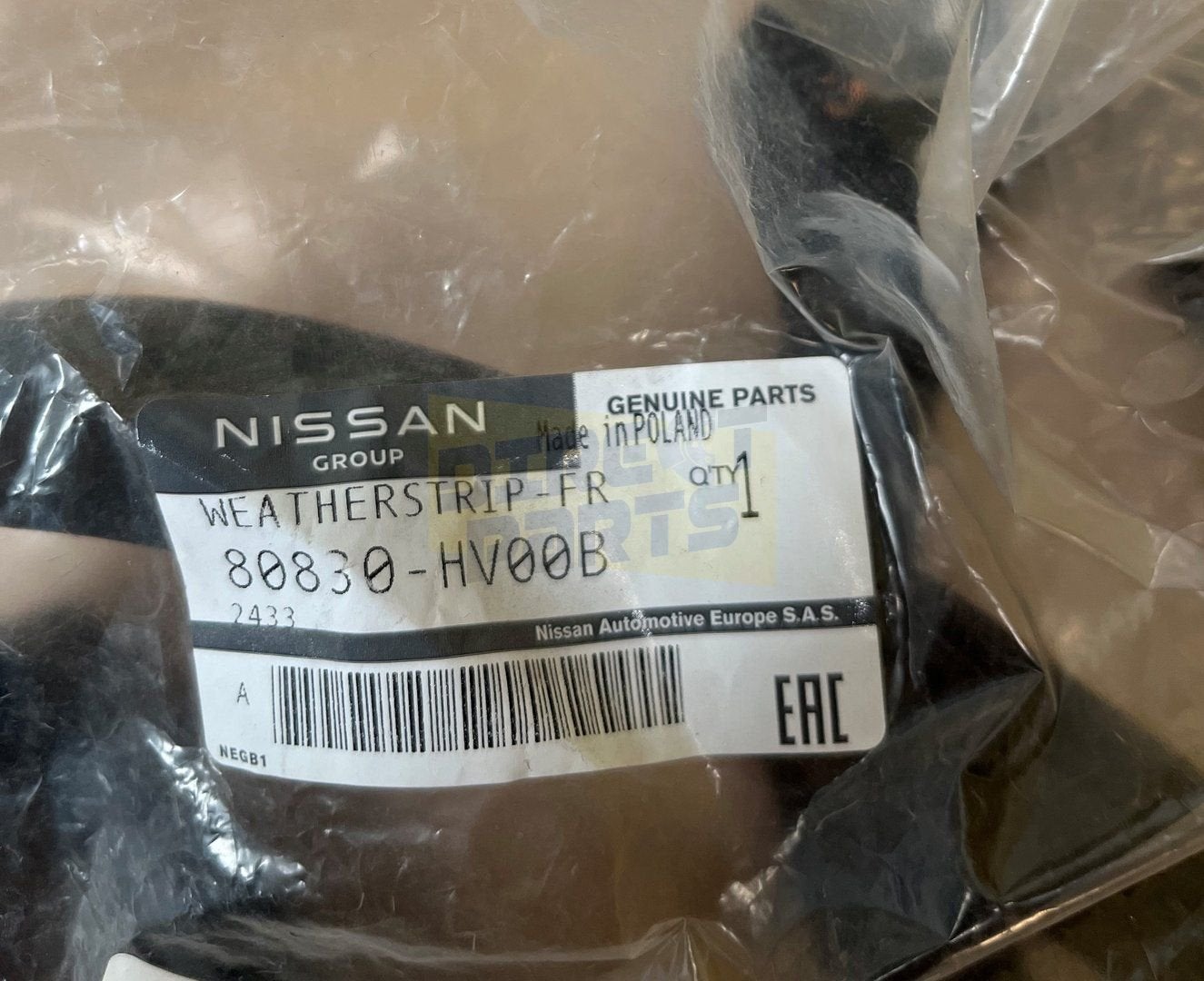 Nissan Qashqai (2/14-4/21) Voorportierrubber Rechts Originee, -, Verzenden, -, Nieuw