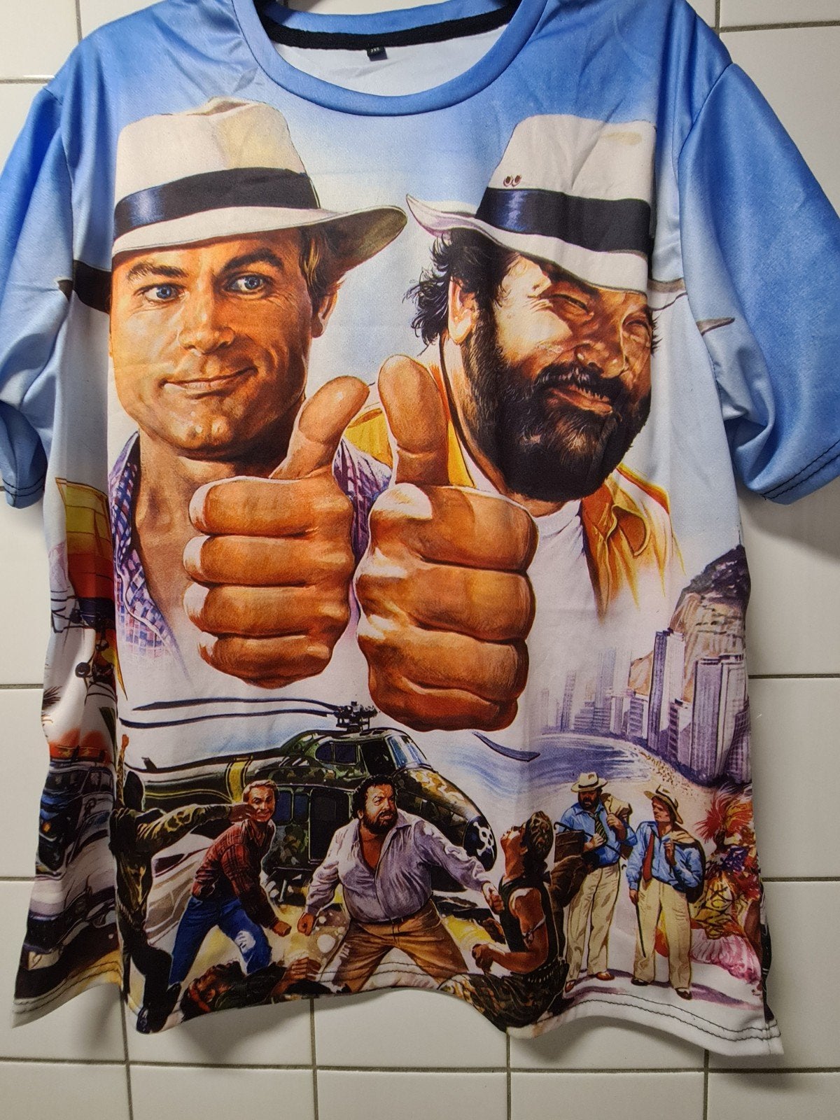 Bud Spencer & Terence Hill T-shirt - Nieuw, Onbekend, Meerkleurig, Nieuw, Overige maten