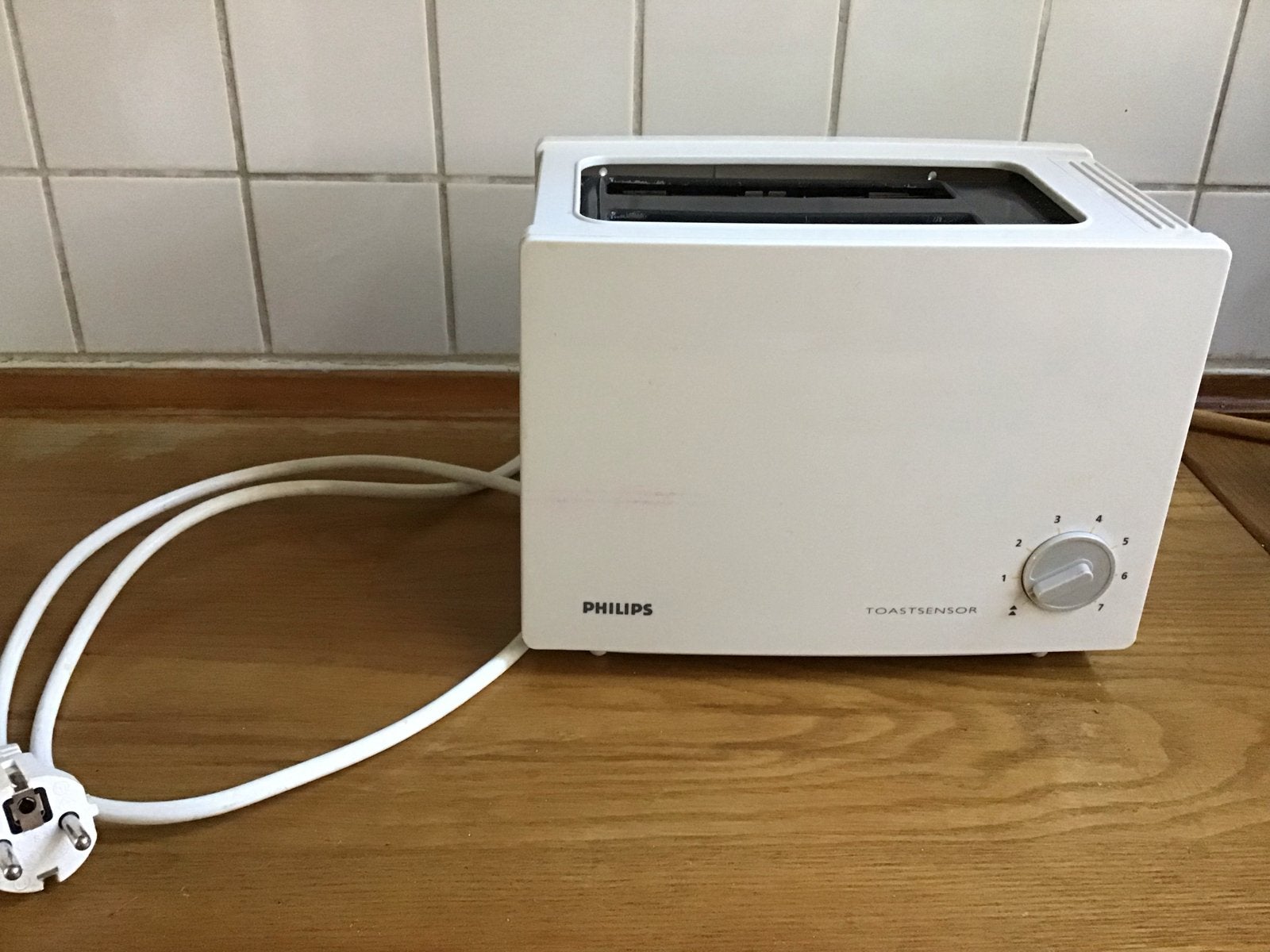 Philips ToastSensor Broodrooster - Wit, Ophalen of Verzenden, Gebruikt