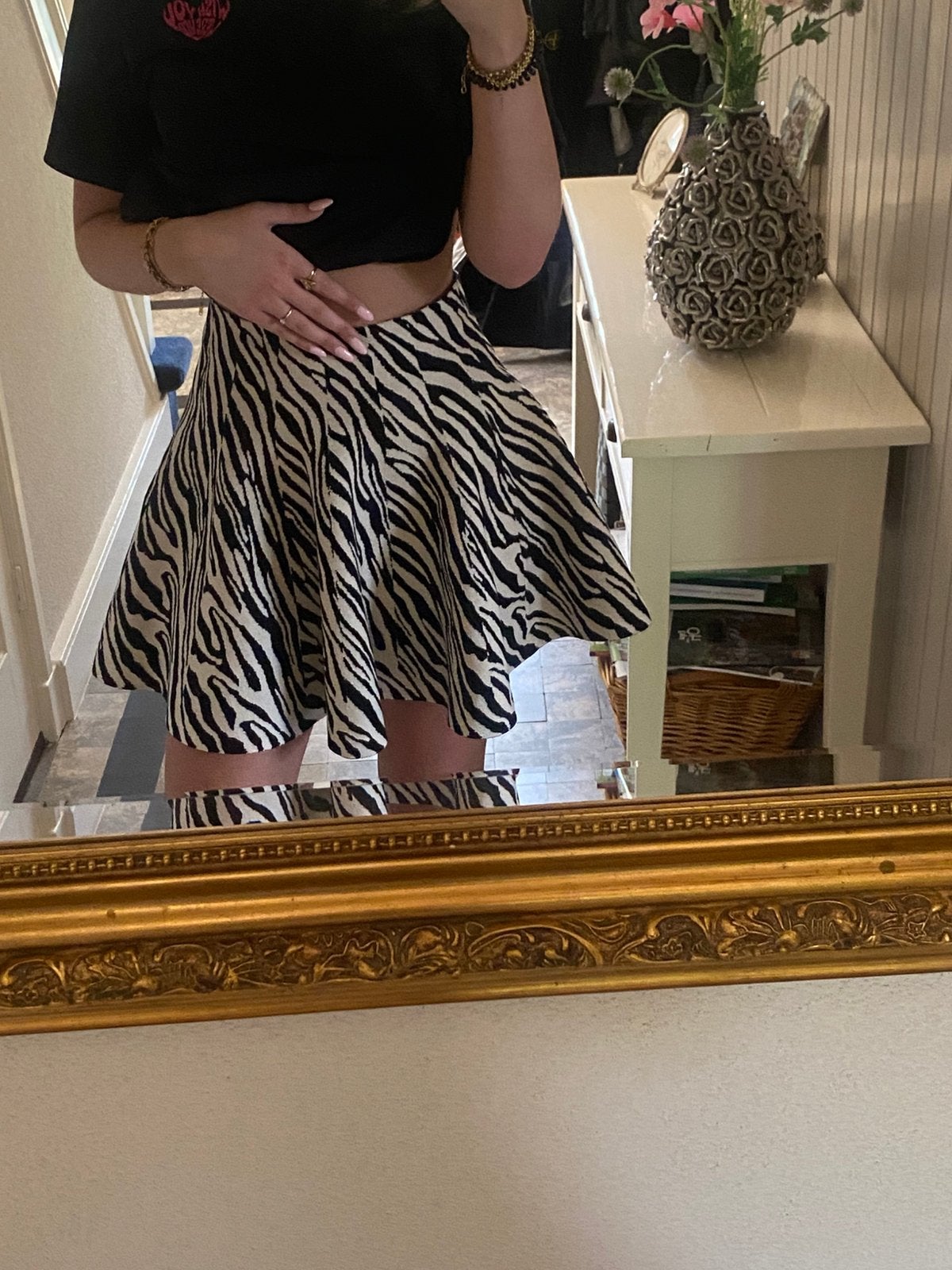 Nieuwe By Clara zebra rok. Maat m, Maat 38/40 (M), Zwart, Nieuw, Ophalen of Verzenden