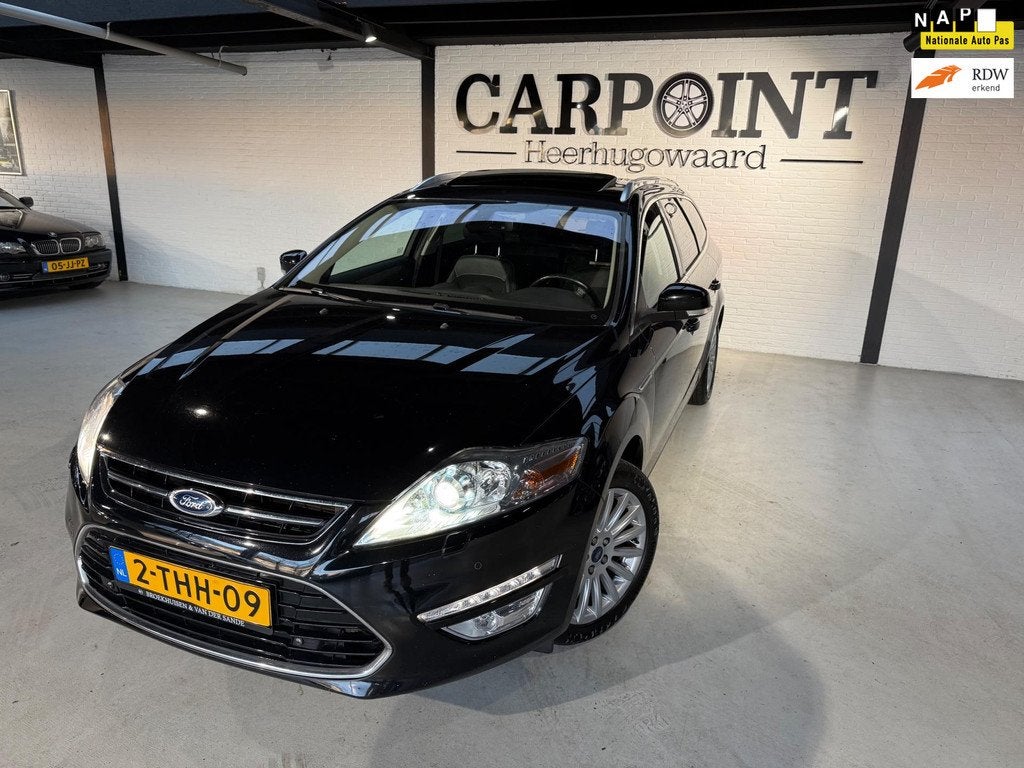 Ford Mondeo Wagon 2.0 EcoBoost Platinum Automaat 204PK! Navi, Auto's, Ford, Euro 5, Gebruikt, 4 cilinders, Mondeo