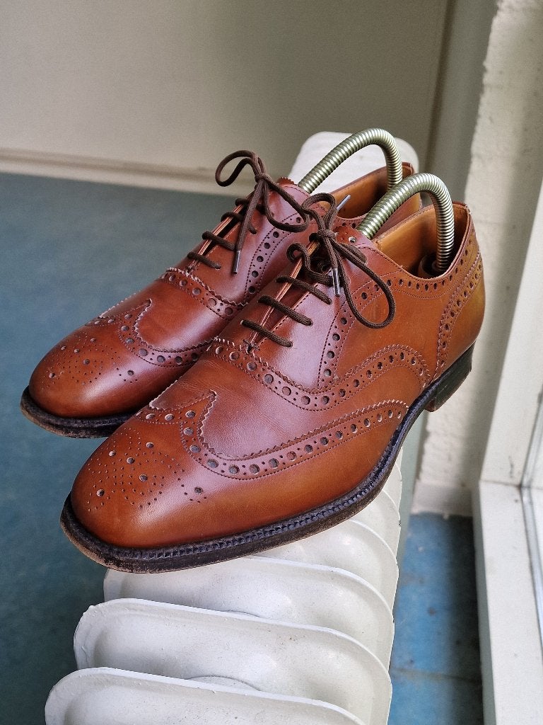 Church’s Chetwynd brogues walnut UK 7.5 G / 41.5, Ophalen of Verzenden, Zo goed als nieuw, Bruin