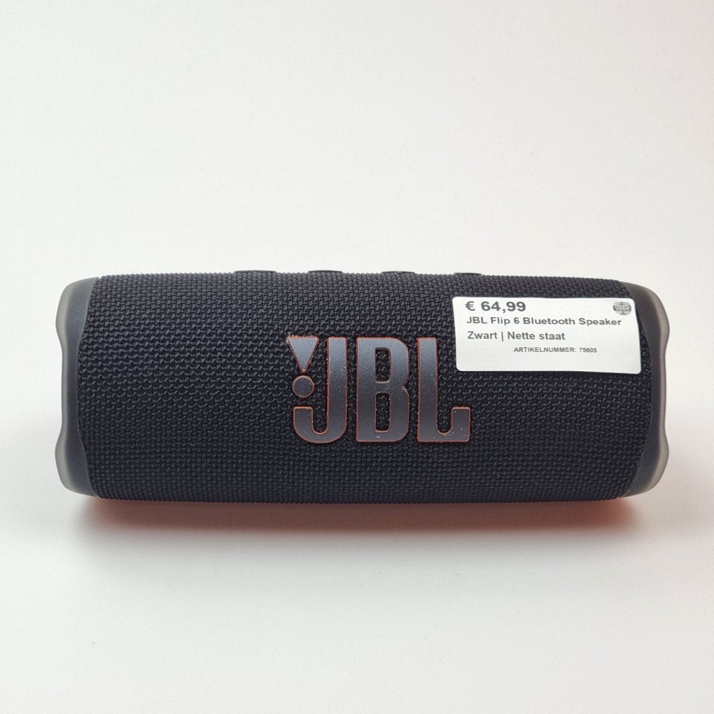 Foto 2 van JBL Flip 6 Bluetooth Speaker Zwart | Nette staat