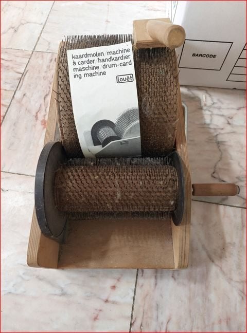Louet Kaardmachine, Ophalen of Verzenden, Gebruikt, Spinwol