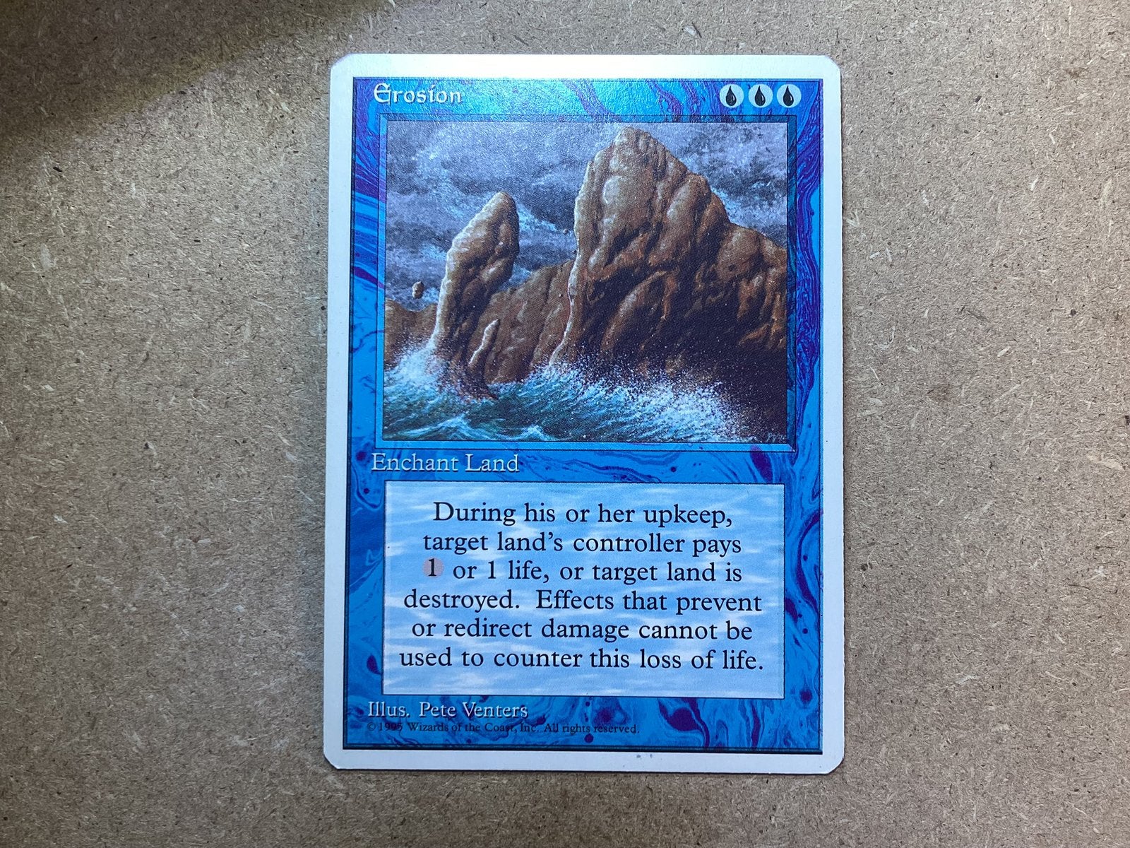 1x Erosion (Excellent), Ophalen of Verzenden, Zo goed als nieuw, Losse kaart