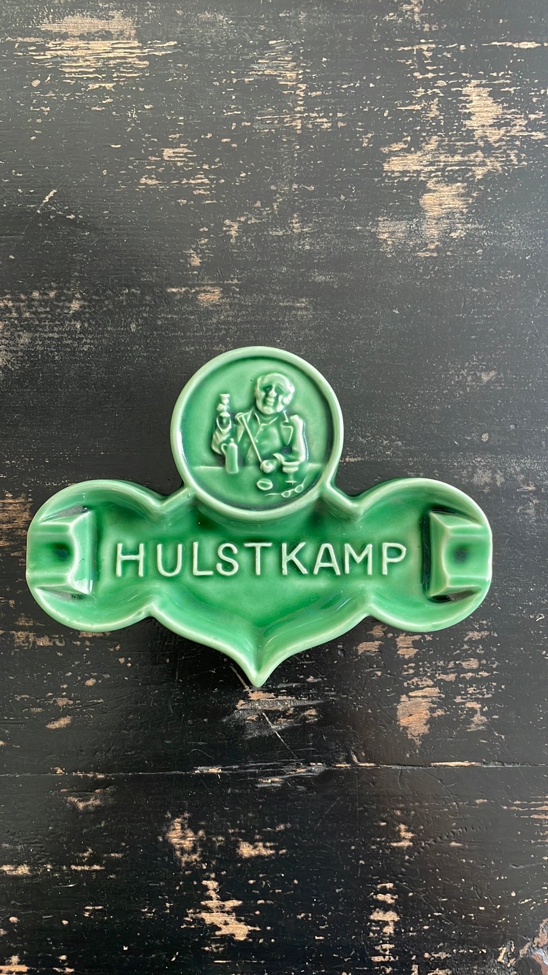 Hulstkamp-keramische sigaren/sigarettenhouder, Antiek en Kunst, Ophalen of Verzenden