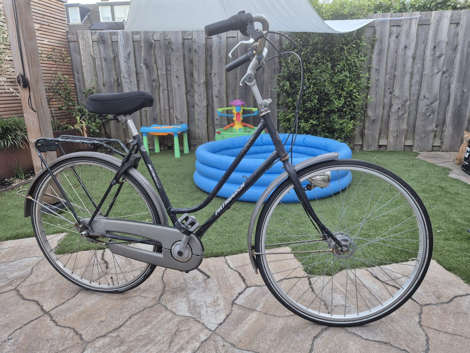 Stationsfiets - Nieuwe banden nodig, Fietsen en Brommers, Fietsen | Dames | Damesfietsen, Terugtraprem, Ophalen, Overige merken