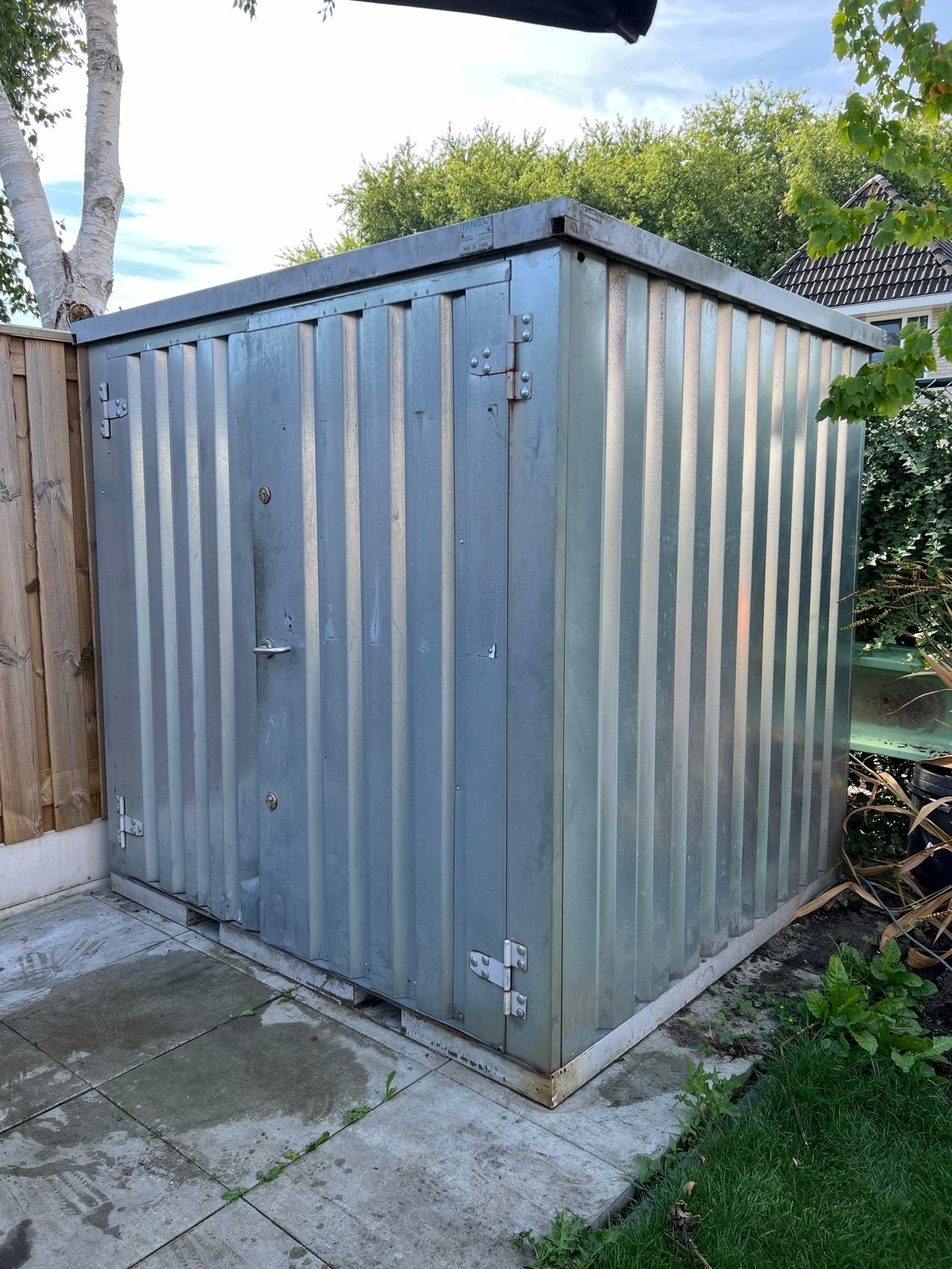 Zelfbouw container 2.00m x 1.90m - Ideaal voor opslag, Ophalen, Gebruikt, Metaal, Overige typen