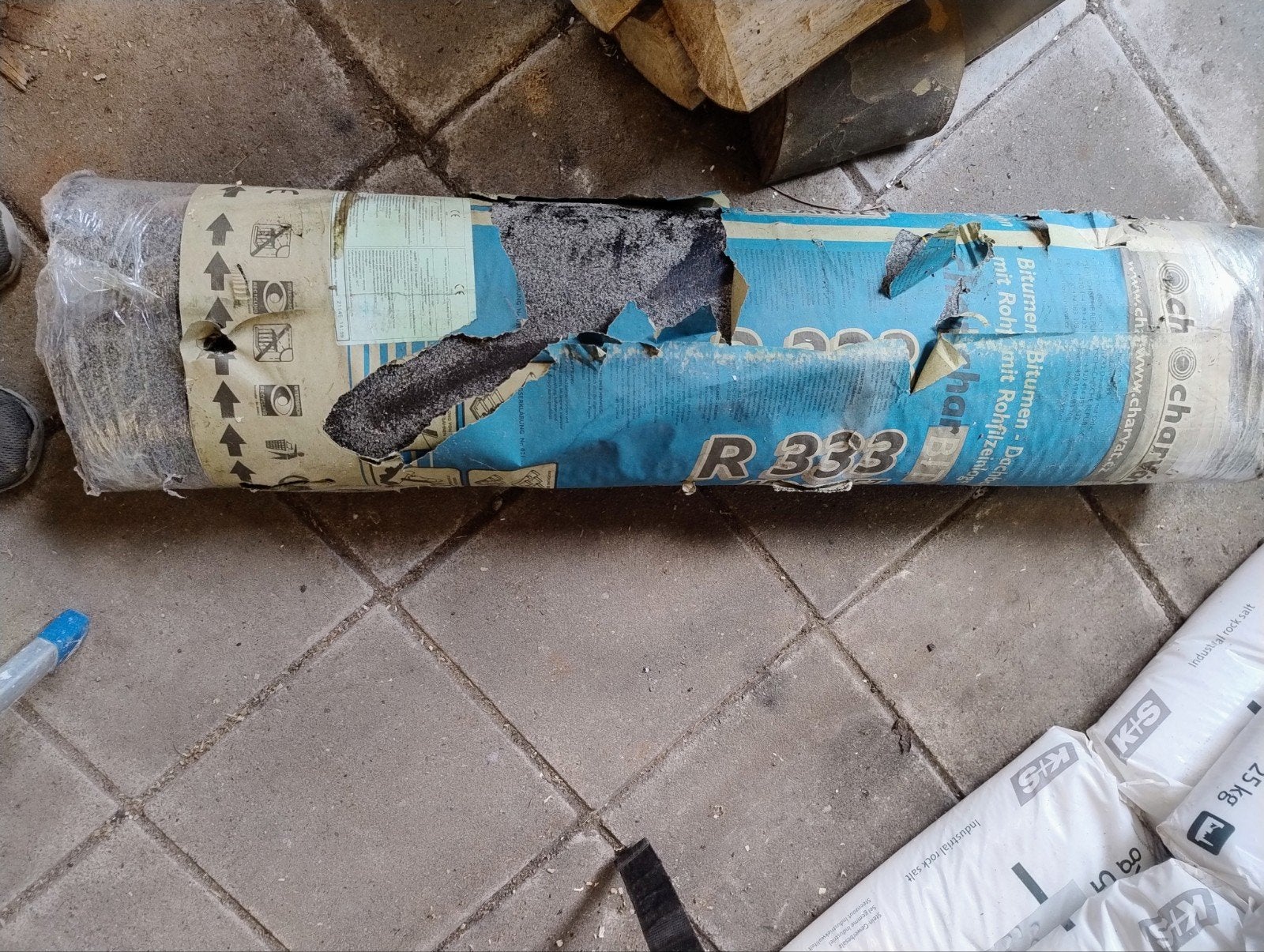 Nieuwe rol dakleer R 333 - Bitumen dakbedekking, Ophalen of Verzenden