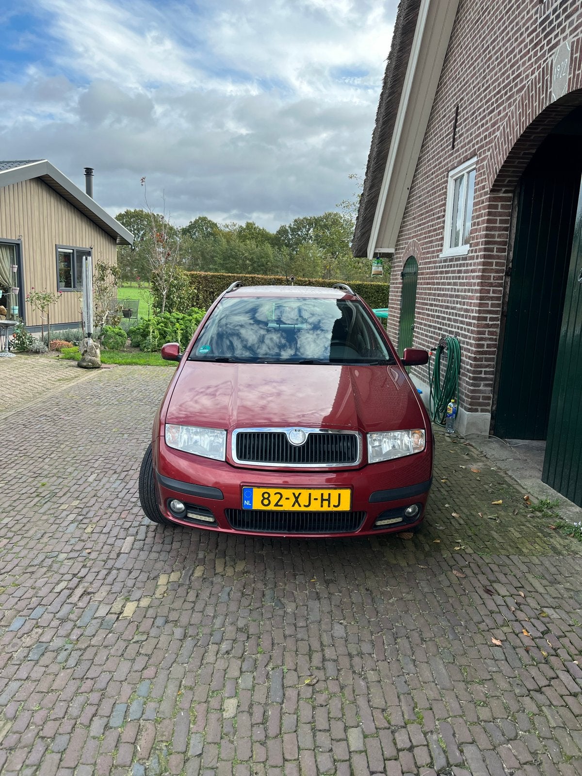 Skoda Fabia 1.4 Combi 74KW 2007 Rood, Auto's, Voorwielaandrijving, 4 cilinders, 100 pk, 49 €/maand