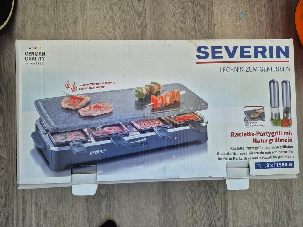 Steengril / Gourmet Severin, Witgoed en Apparatuur, Gourmetstellen, Ophalen of Verzenden, Nieuw, 4 t/m 7 personen