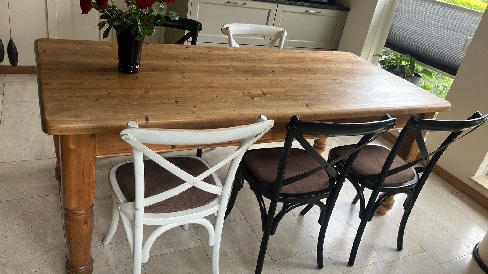 3 of 4 keukenstoelen, Huis en Inrichting, Tafels | Eettafels, Ophalen of Verzenden, Zo goed als nieuw, Rechthoekig, 50 tot 100 cm