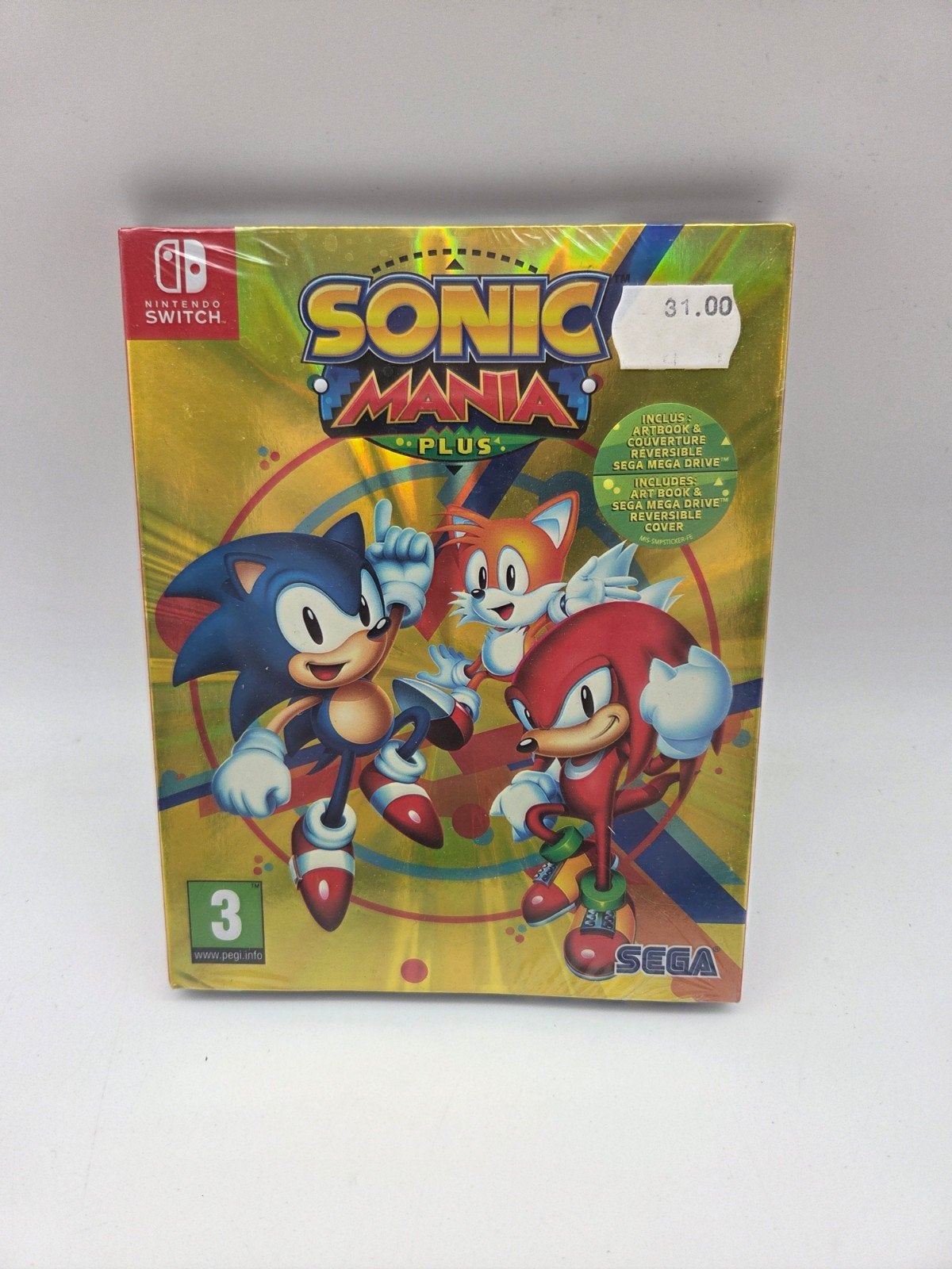 Sonic Mania Plus - Nintendo Switch (Geseald), Support@sega.co.uk, SEGA Europe Ltd. 27 Great West Road, Brentford, Middlesex, TW8 9BW, United Kingdom