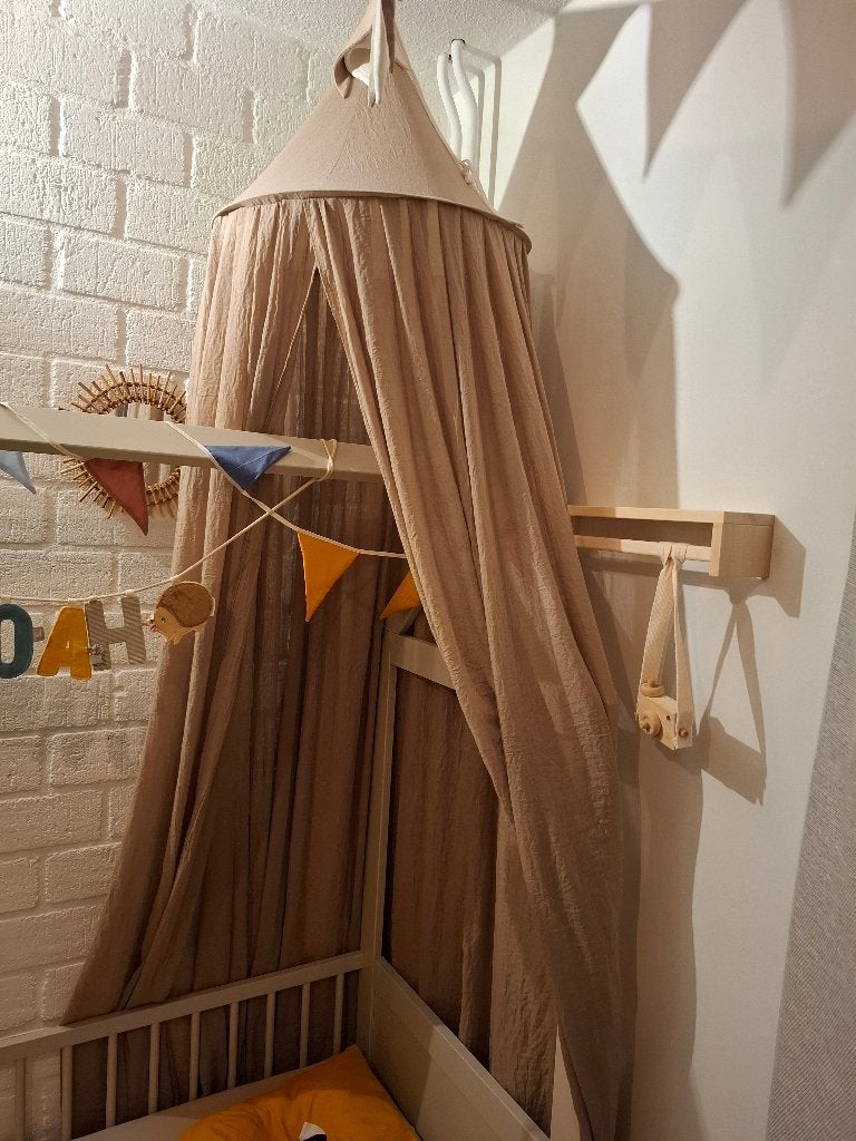 Meyco Baby klamboe taupe, Ophalen, Zo goed als nieuw, Klamboe