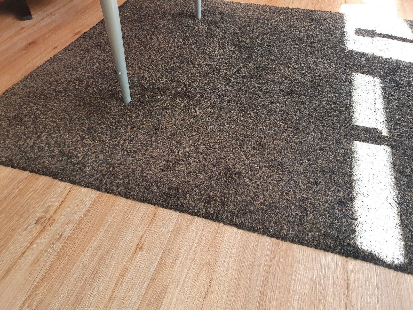 IKEA ADUM Vloerkleed Bruin - 133x195 cm, Ophalen, Gebruikt, 100 tot 150 cm, Bruin