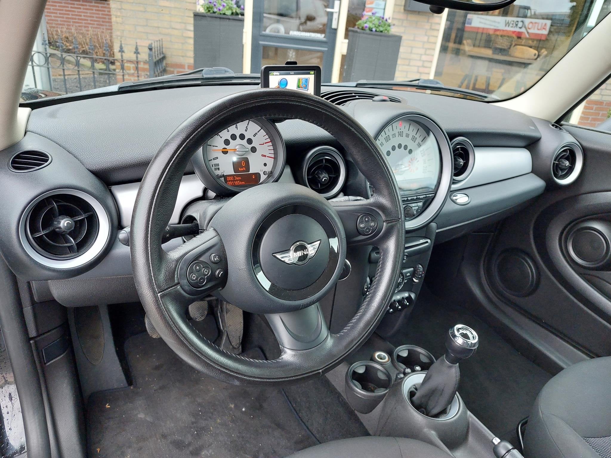 MINI One 1.6 One Business Line | Navi | Cruise | Garantie |, Voorwielaandrijving, Euro 5, Stof, Zwart