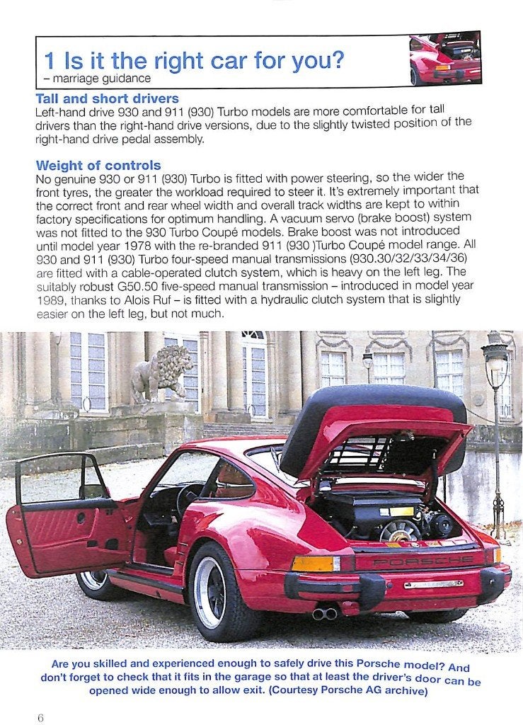 orsche 930 Turbo en 911 (930) Turbo 1975 to 1989, Verzenden
