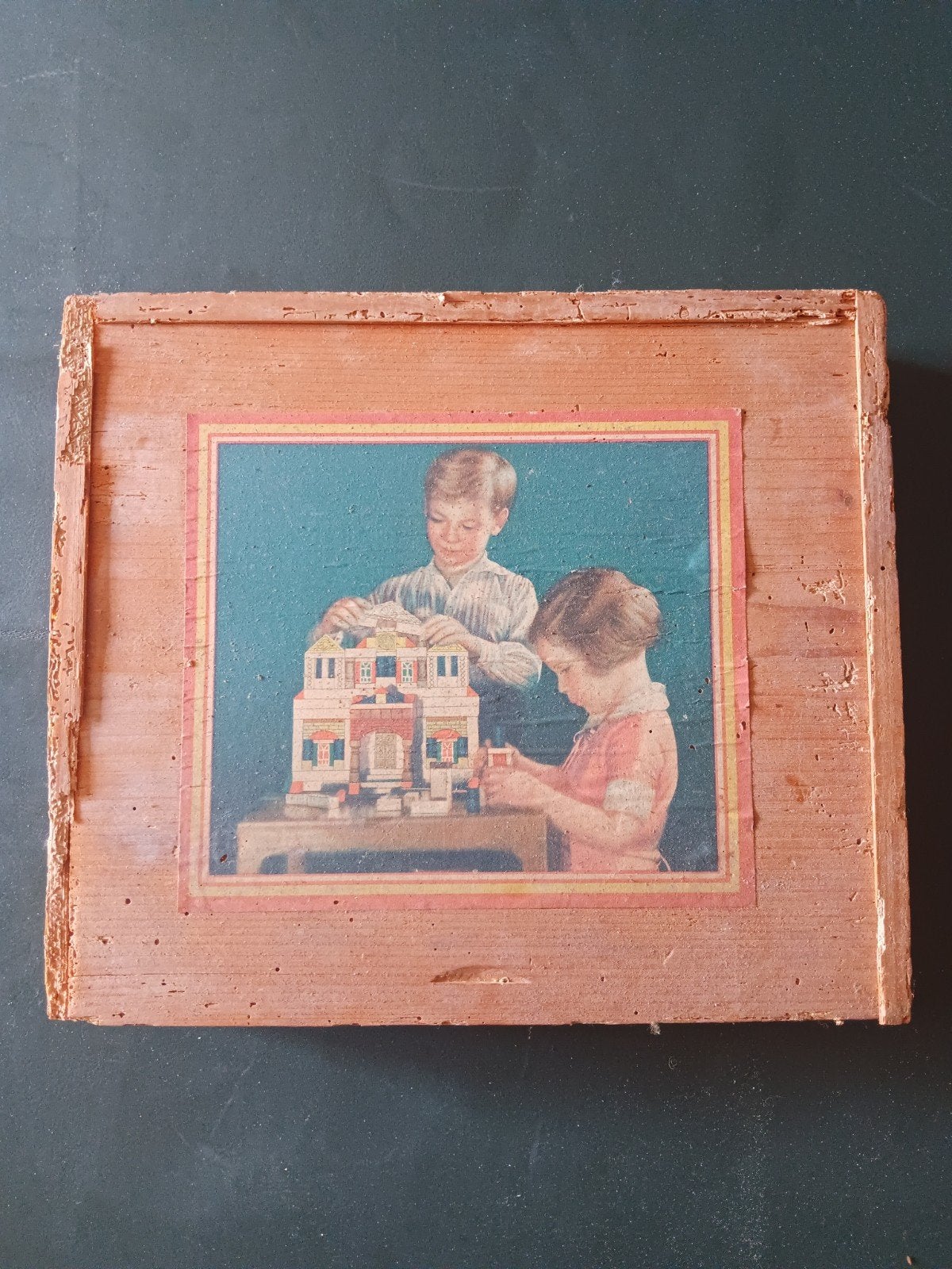 houten bouwdoos, Antiek en Kunst, Antiek | Speelgoed, Ophalen