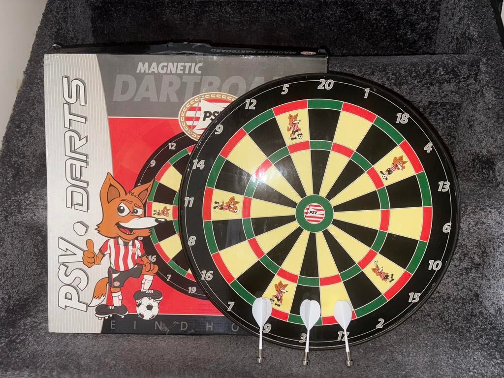 magnetische kinder dartbord psv phoxy nieuw, Ophalen of Verzenden, Nieuw, Dartbord