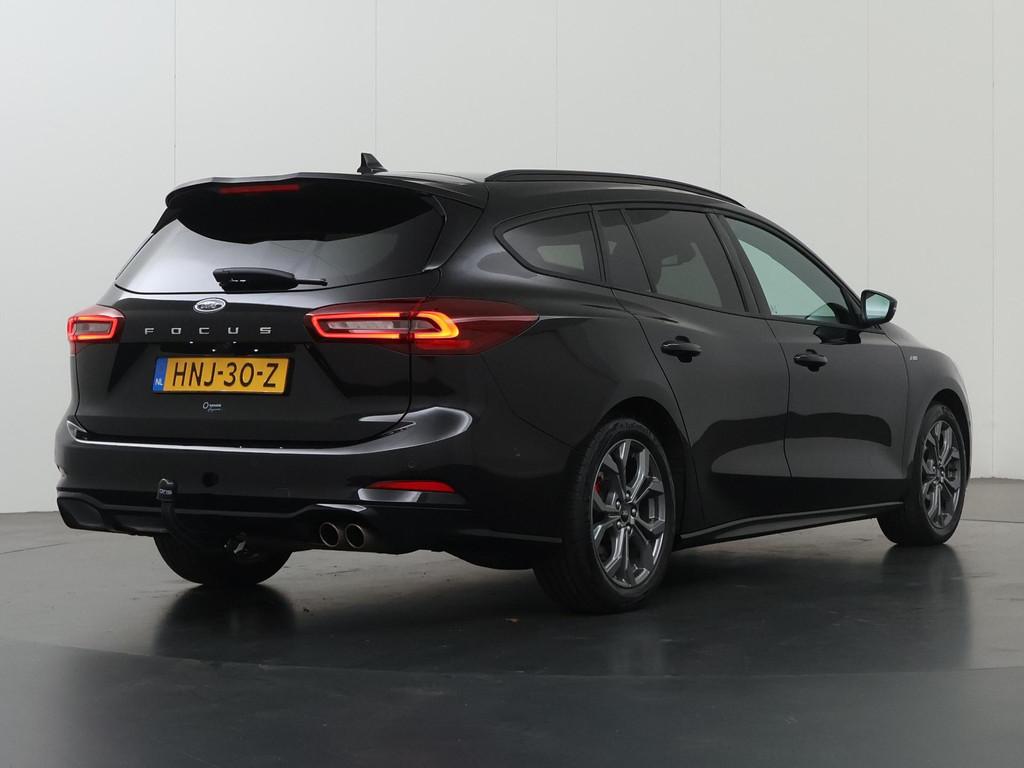 Ford Focus Wagon 1.0 EcoBoost Hybrid ST Line X | Trekhaak |, Auto's, Ford, Gebruikt, Euro 6, Automatische klimaatregeling, Zwart