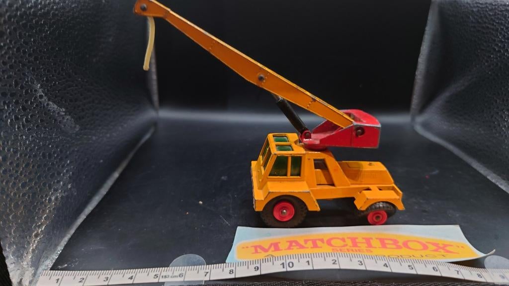 Matchbox King Size K-14 Taylor Jumbo Kraanwagen, Hobby en Vrije tijd, Ophalen of Verzenden, Gebruikt, Hijskraan, Tractor of Landbouw
