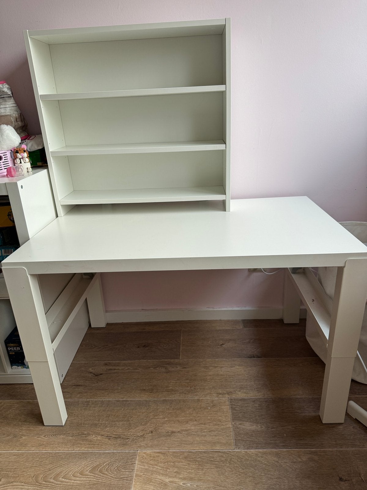 Kinderbureau wit, 96x58 cm, met bureaustoel, Ophalen, Zo goed als nieuw, Tafel(s)